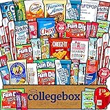 CollegeBox Care Package (45 Count) Snacks Food Cookies Granola Bar Chips Candy Ultimate Variety Gift Box Pack Assortment Basket Bundle Mix Bulk Sampler Treats College Students Office Staff Halloween
