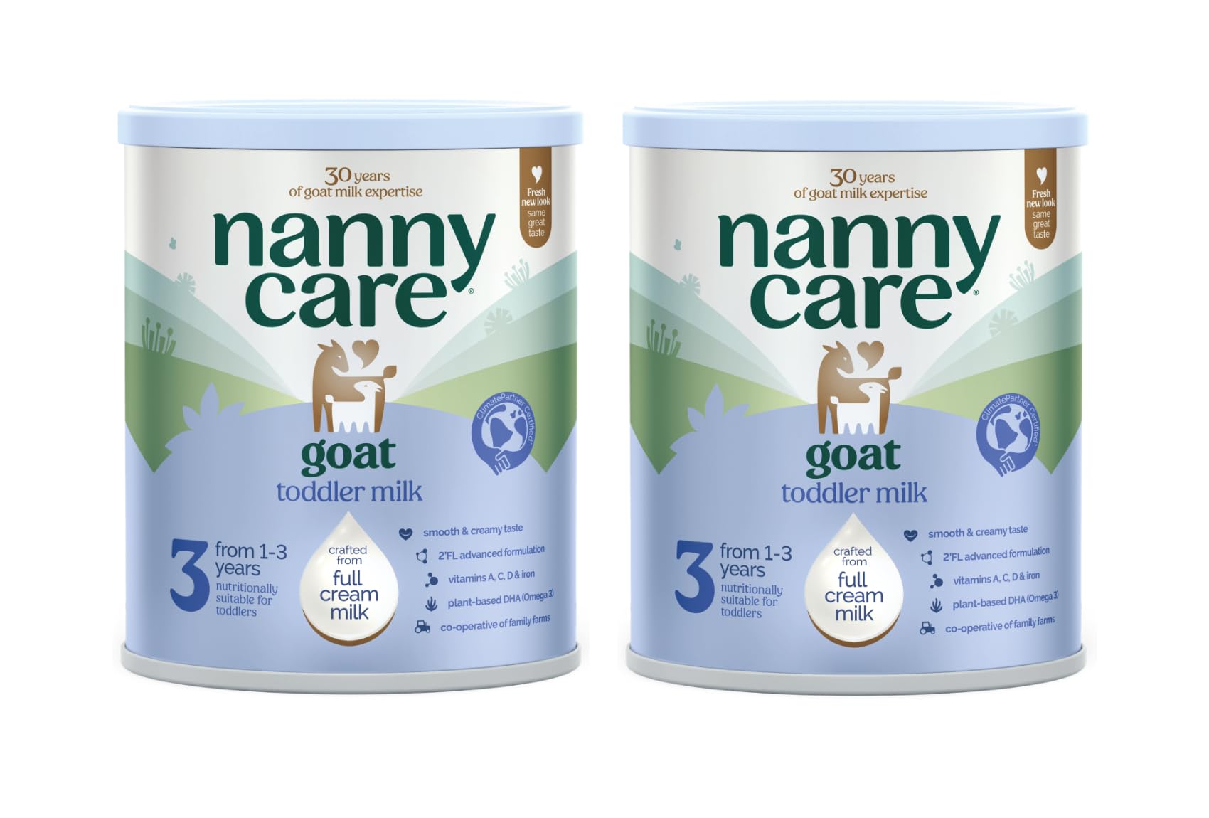 NannycareGoat Based Toddler Milk – Stage 3 (From 1-3 Years) | Baby Powder Made from Whole Goat Milk | Nutritionally Complete Formula for Combination or Bottle Feeding – 800g (2 Pack)