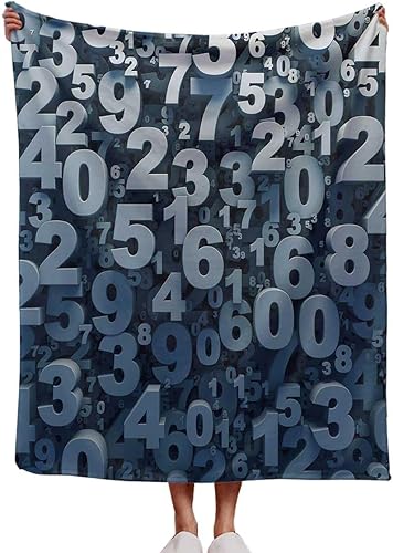 Manta extra suave para decoración de aula de matemáticas, Cobijas para El Frio, acogedora decoración de habitación, 40 x 50 pulgadas