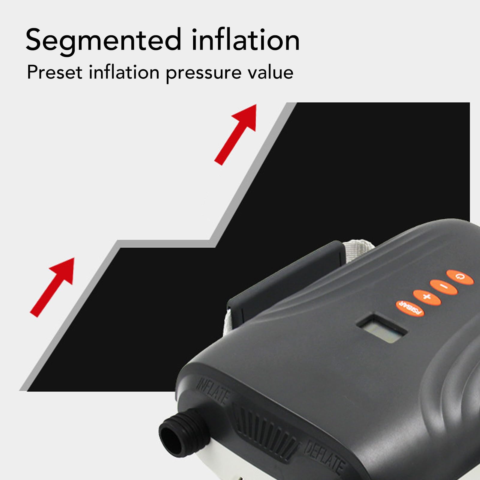 Bomba Eléctrica de Alta Presión de 20 PSI con Conector de 2 V para la Inflación de Barcos, Tableros y Carpas