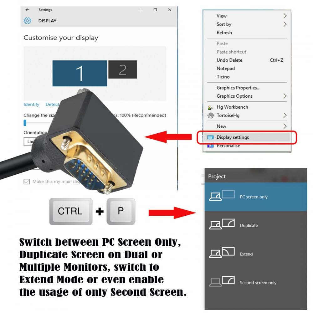 CY Kabel 90 stopni pod kątem VGA RGB męski na prosty męski przedłużacz 3COAX+6C do monitora projektora komputera