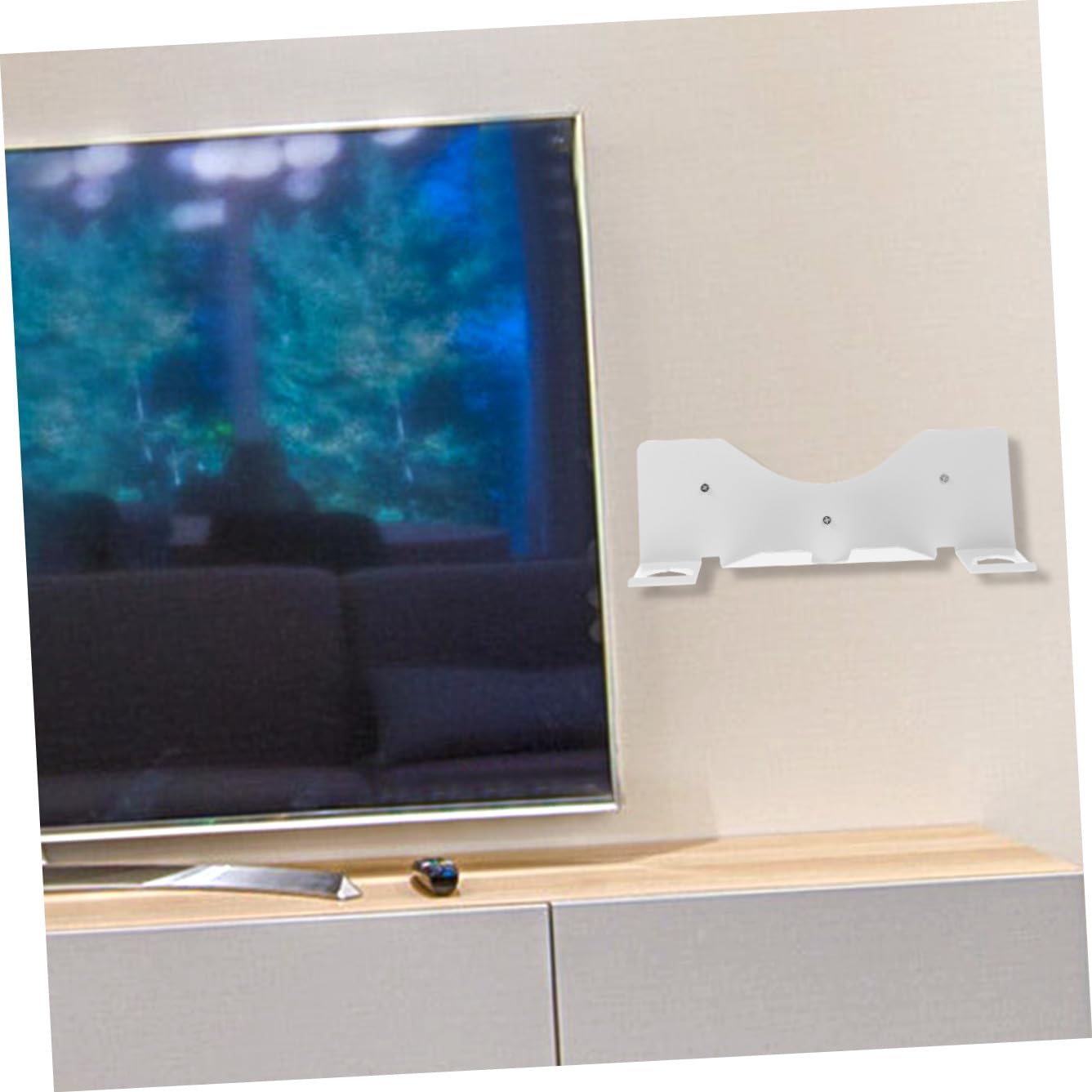 UKCOCO Supporto da Parete Supporto Compatto in Ferro Bianco per Visore Vr Salvaspazio per Controller Vr per Uso Quotidiano e Negozi