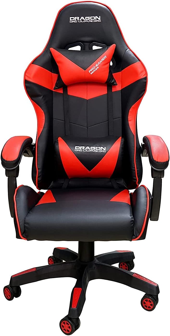 Dragon War ERGONOMIC GAMING CHAIR (RED/BLACK)