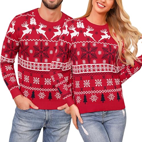 Irdcomps Weihnachtspullover Herren Christmas Sweater Weihnachtspulli...
