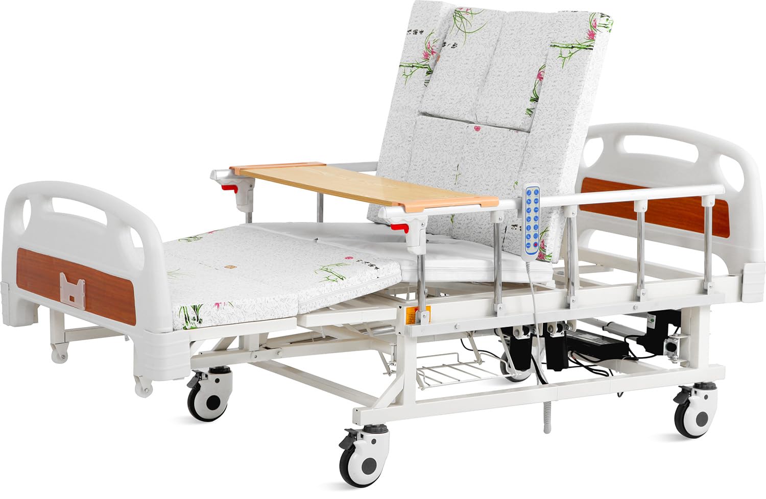 DARGASH MEDICAL Hospital Bed 6 Functions Fully Electric Long Term Care Bed VIP Edition with Mattress & IV Pole (VP700)