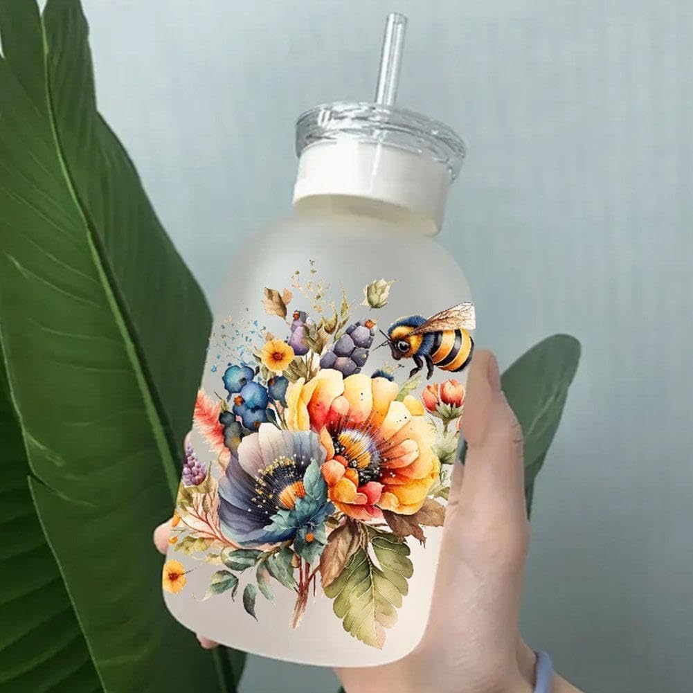 5 Bögen UV-DTF Aufkleber Für 473 Ml Glasbecher – Wasserdicht, Persönlich Gestaltbar, Perfekt Als Geschenk Für Lehrer & Freunde