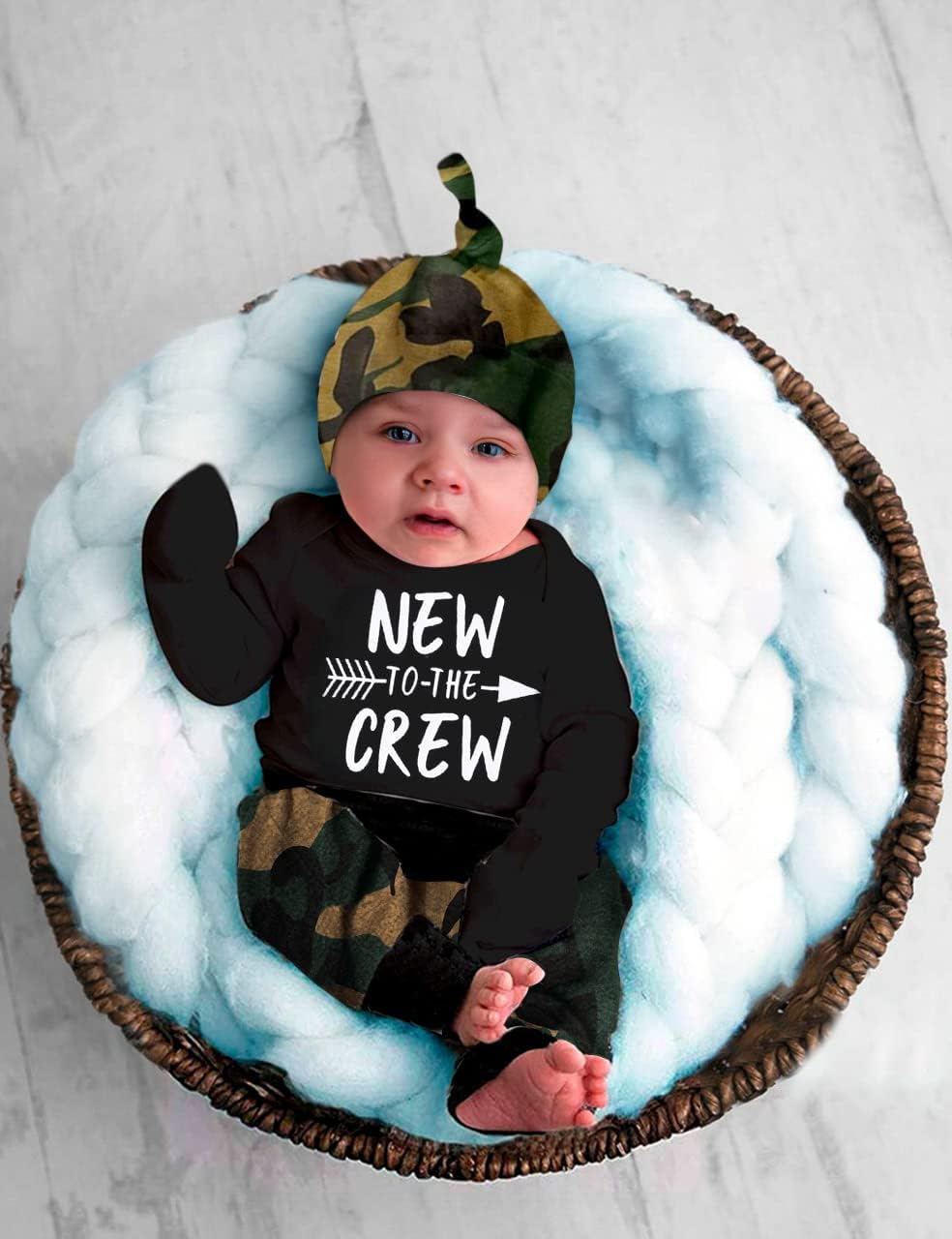 Baby Boy Clothes Tattoo Sleeve Funny Romper Bodysuit+Pants 3PCS Infant Outfits Set - Image 2