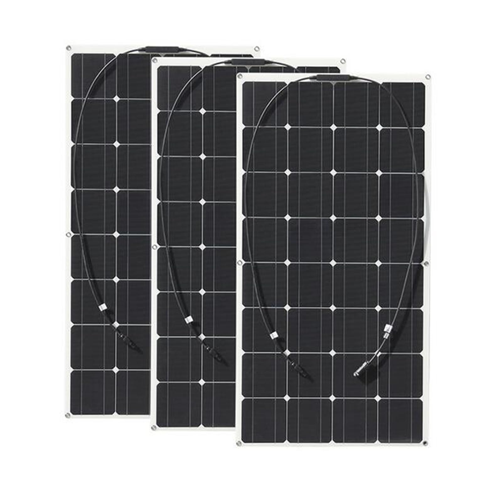 Panel słoneczny 100W-600W, elastyczny pojedynczy kryształ 300W 12V zginalny lekki panel słoneczny do kampera, przyczepy, kampera, jachtu, kabiny, namiotu i innych scen