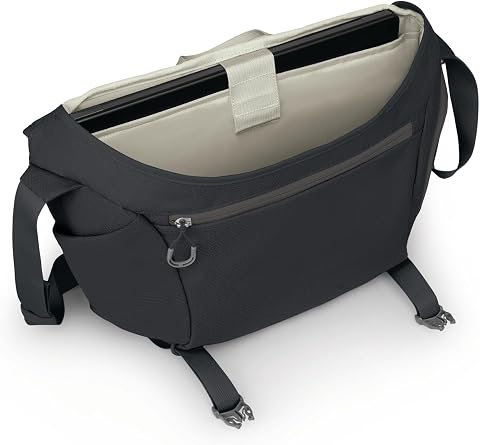 Osprey Daylite 12L Messenger Bag - Durable Crossbody Shoulder Bag with Laptop Sleeve and Bottle Pocket
