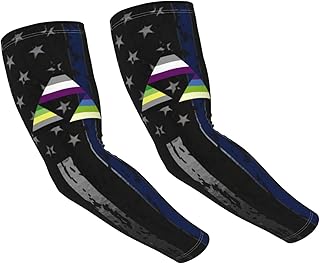 SwpWab Asexual Aromantic Aplatonic Triangle Pride Flag Sun-Defying Elegance Comfortable Cooling Arm Sleeves