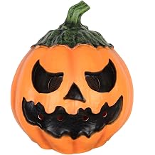 Halloween Scary Pumpkin Mask, Full Face Head Creepy Pumpkin Halloween Masks for Adults, Novelty Realistic Pumpkin Horror Cosplay Mask