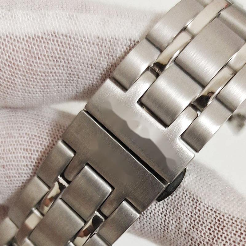 Bracelet montre acier inoxydable 22 mm T035407A finition agate d'exception
