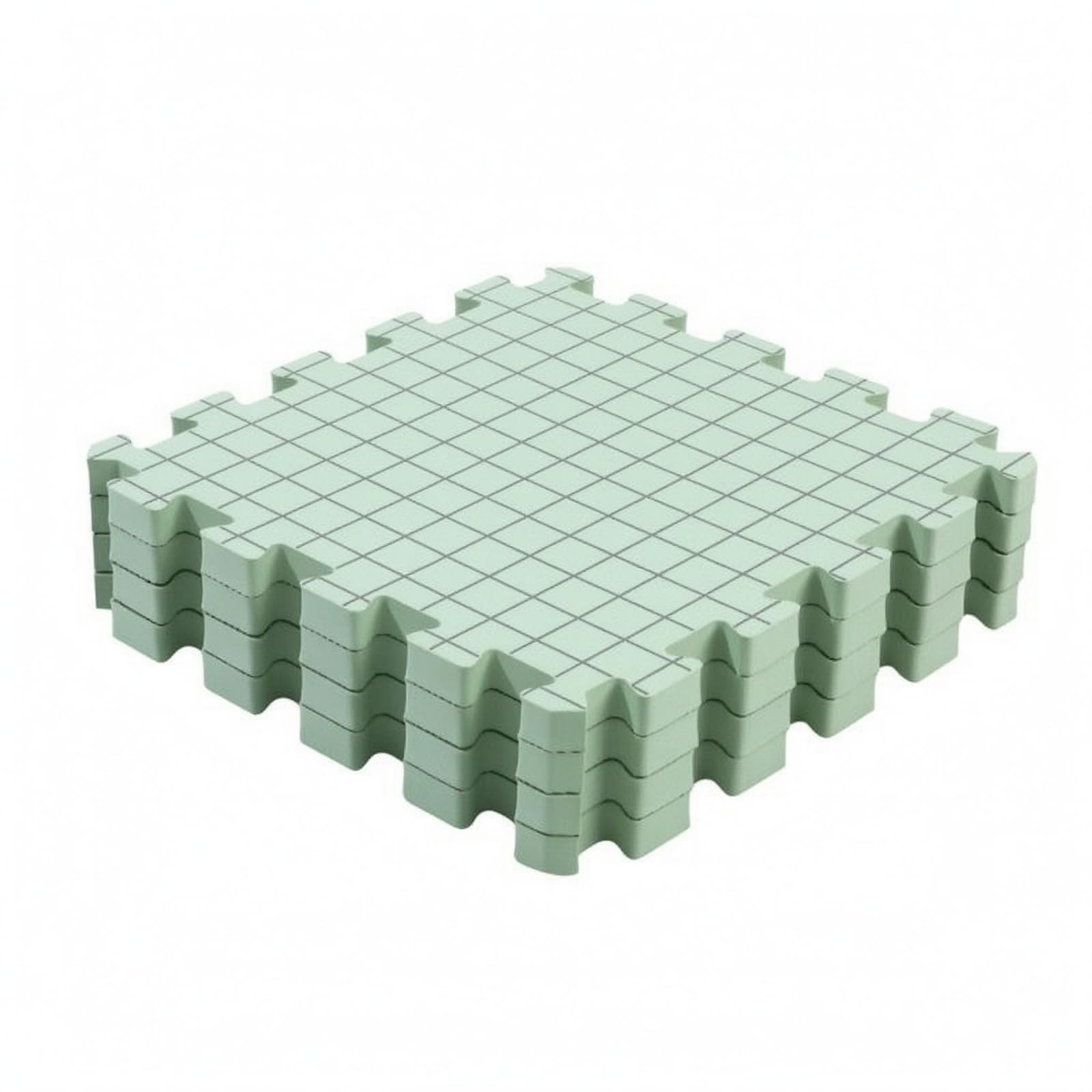 4 Pieces Square Grid Interlocking-Perimeter Weaving Board Guide Lines Interlocking Weaving Board, Green, 4PCS-image-5