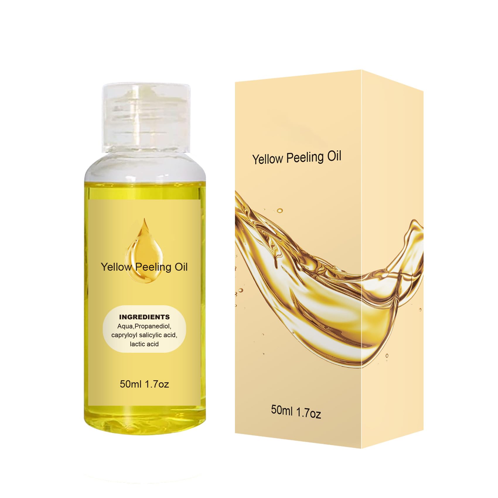 Exfoliant Yellow Peeling Oil, Extra Strong Peeling Oil, Chemical Exfoliant For Face Body, Peeling Oil, Reduces Wrinkles and Stretch Marks, Removes Dead Skinh Marks