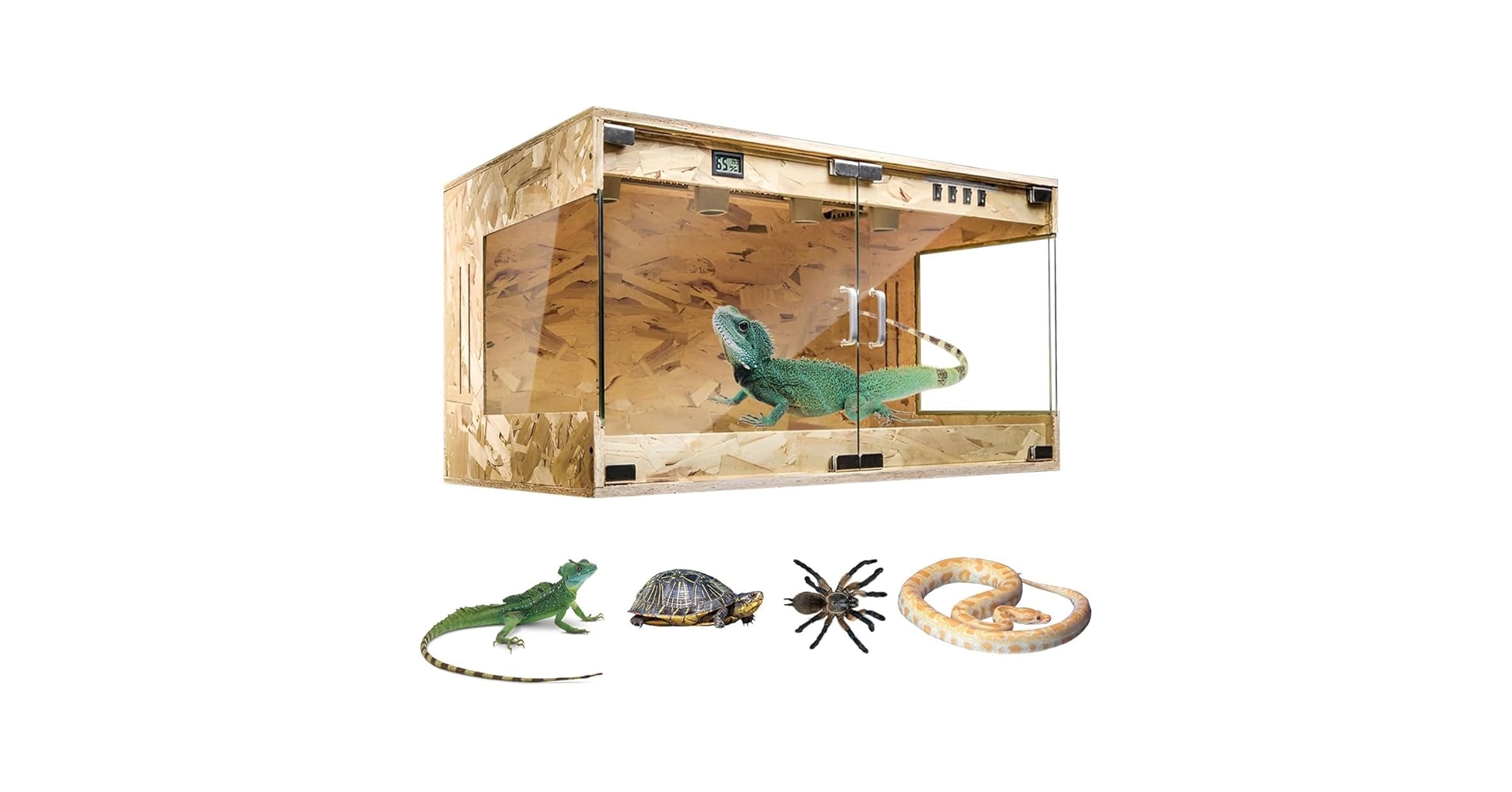 ＼(^o^)／様　爬虫類木製ケーゲージ Amazon | 爬虫類 ケージ レオパ ケージ 60x40x40cm 木製飼育