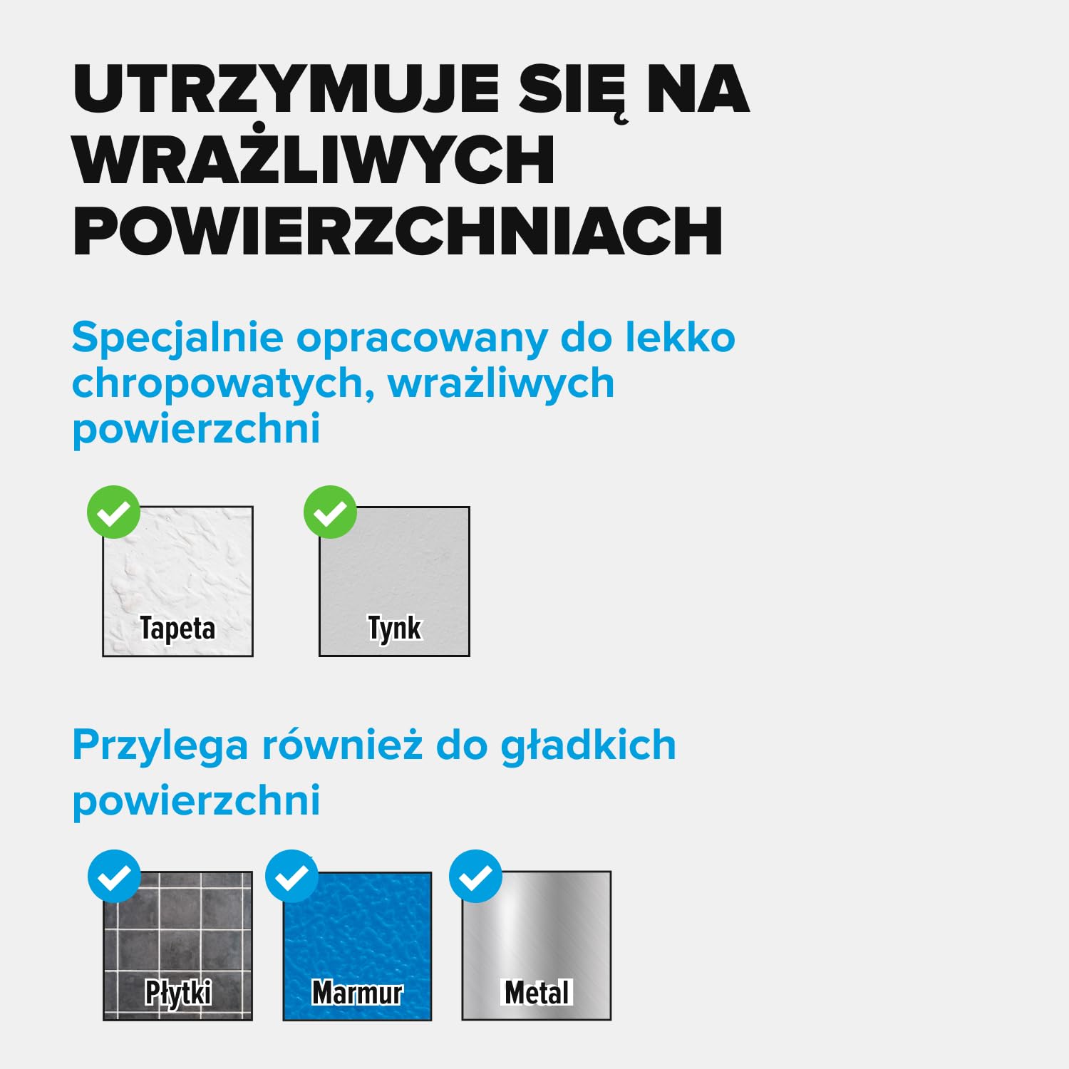 tesa Powerstrips CLICK samoprzylepne paski do mocowania i odklejania ramek na zdjęcia i dekoracji ścian, bez wiercenia, paski samoprzylepne z systemem zatrzaskowym ON & OFF, średnie, 16 x 2 sztuki