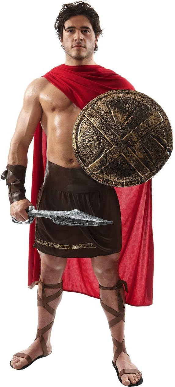ORION COSTUMES Men's Spartan Warrior Greek Roman Gladiator Soldier History Film Fancy Dress Costume