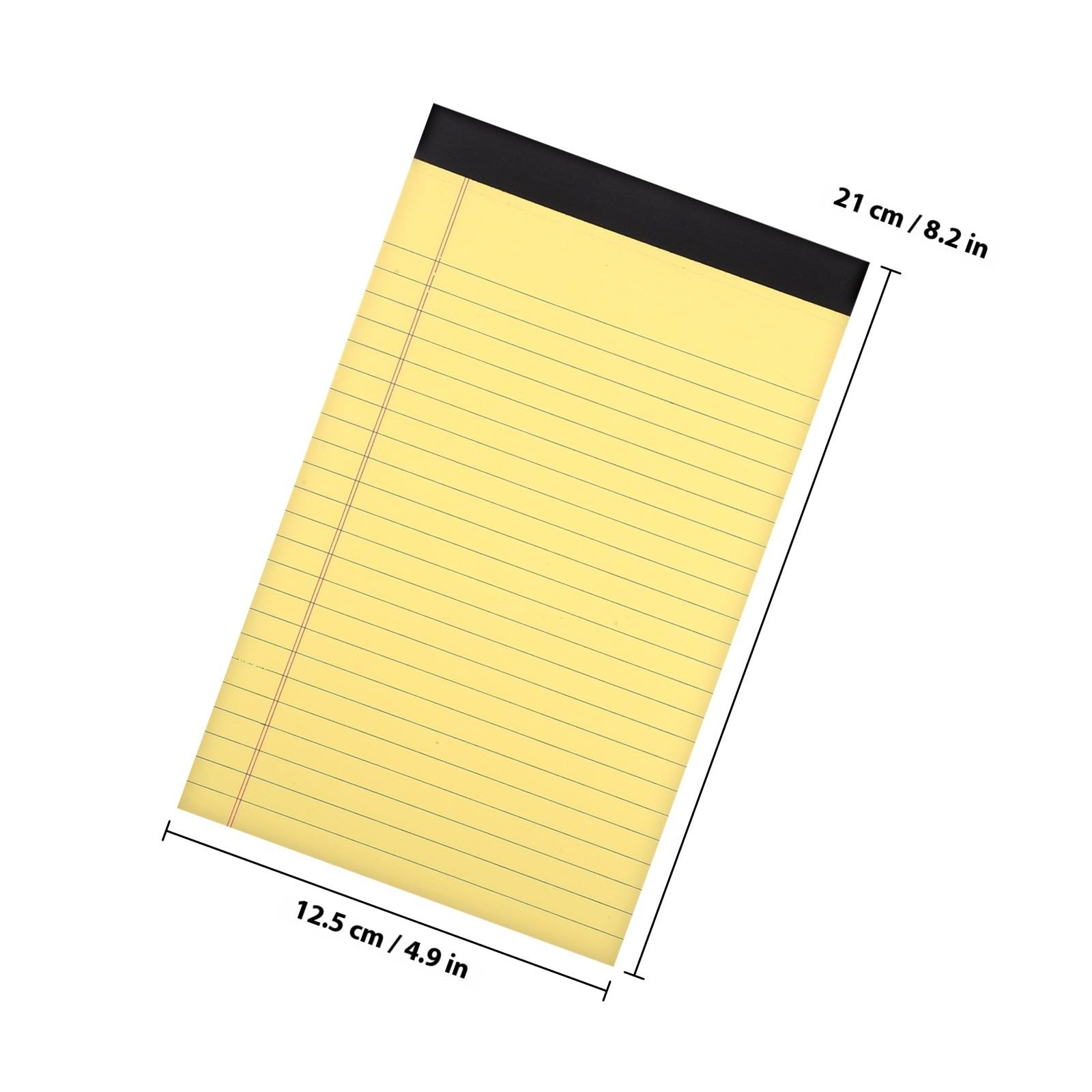 BETOOKY 10 Stück Pack Kleine Notizblöcke A5 mit Breitem Linienraster Farbiges Papier 50 Blatt pro Block Praktisch und Glatt zum Schreiben für Bürobedarf