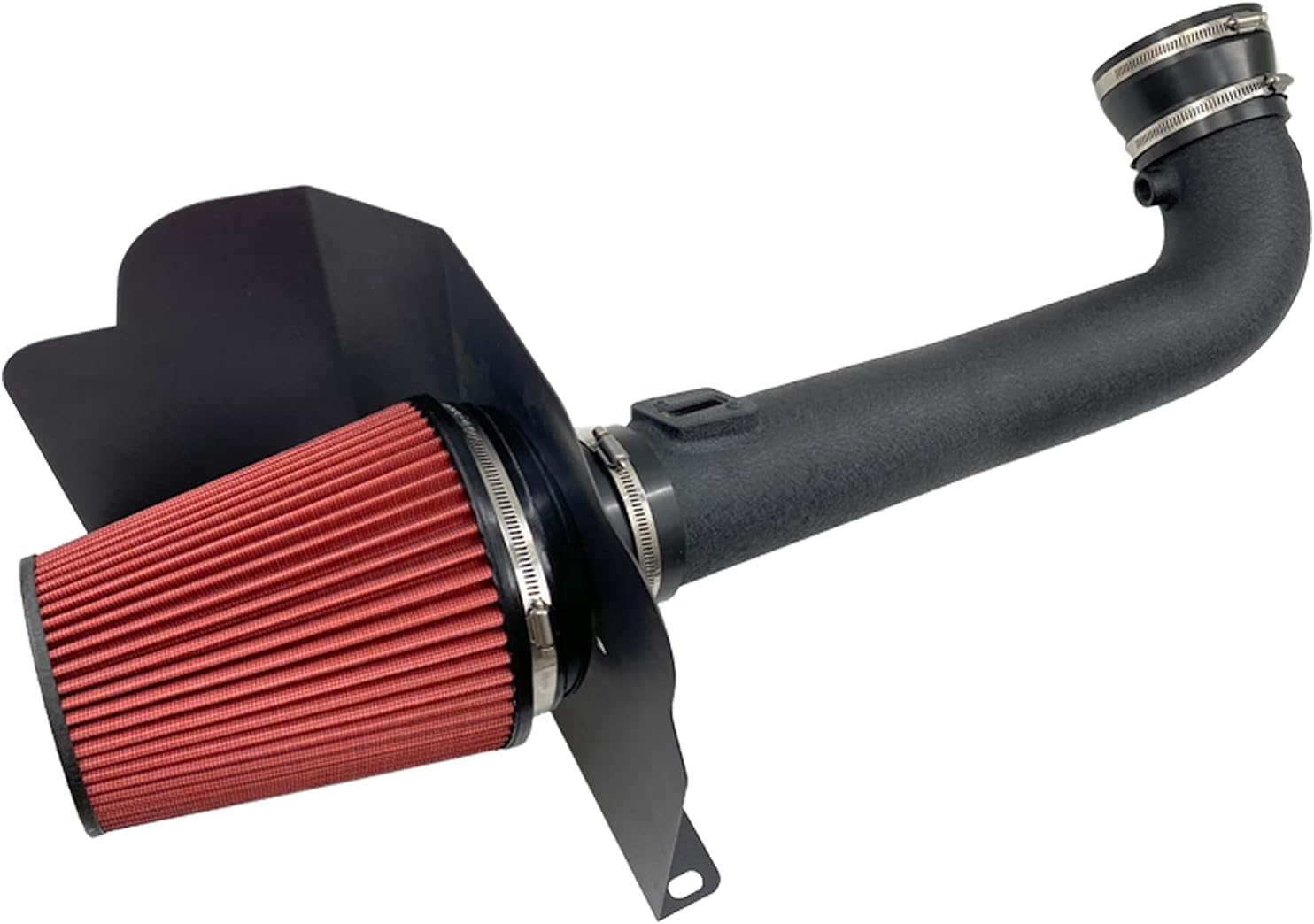 MOOSUN Cold Air Intake Kit for 2014-2020 Silverado 1500, Sierra 1500, Tahoe, Yukon V8 5.3L/6.2L - Boost HP 7-10%, Black & Red