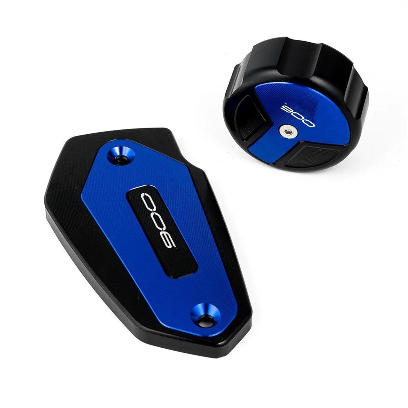 Tapa de depósito de frenos en aluminio azul anodizado para motos Kawasaki Z900 8