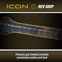 Vista 5 de Rawlings Bate de béisbol ICON BBBCOR -3 Drop 2 Pc. compuesto