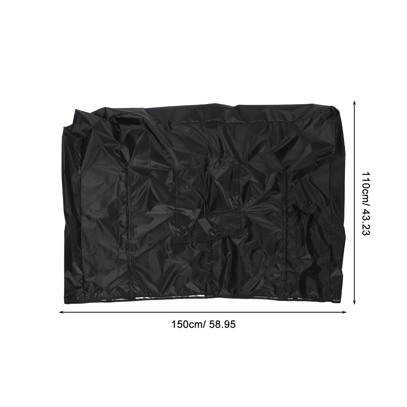 BESPORTBLE Copertura Tv Esterna 55-58 Pollici in Oxford Cloth Nera