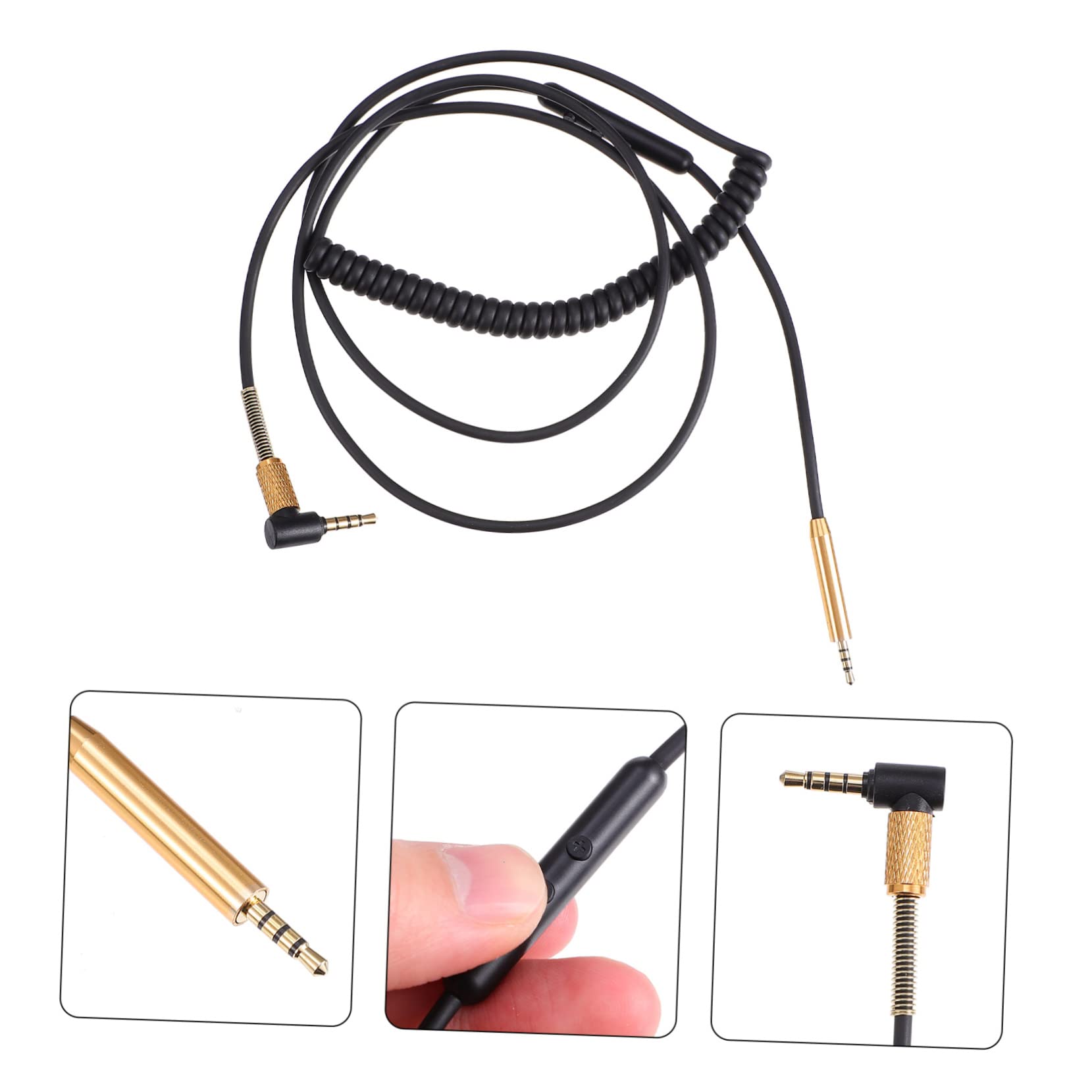 HOMSFOU 3stücke Headphone Audio Kabel Mit Steuerung Für Flexibles Und Strapazierfähiges Verlängerungskabel Für Kopfhörer Und Headsets Für Musik Und Anrufe