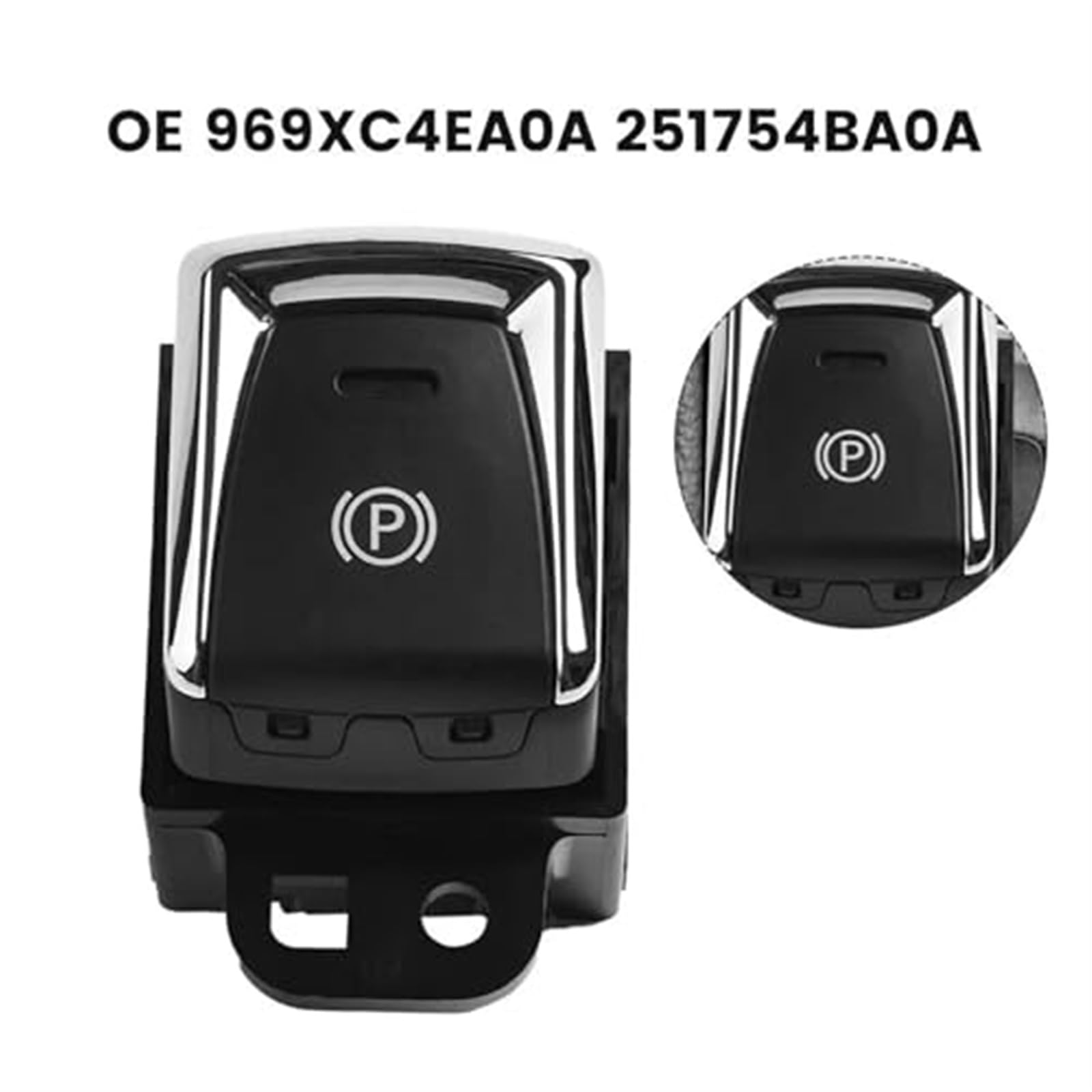 Botón de interruptor estacionamiento freno mano electrónico coche, for NISSAN, for X-TRAIL, for T32, for Qashqai, 2014-2018 969XC4EA0A Interruptor de advertencia del freno de mano del a