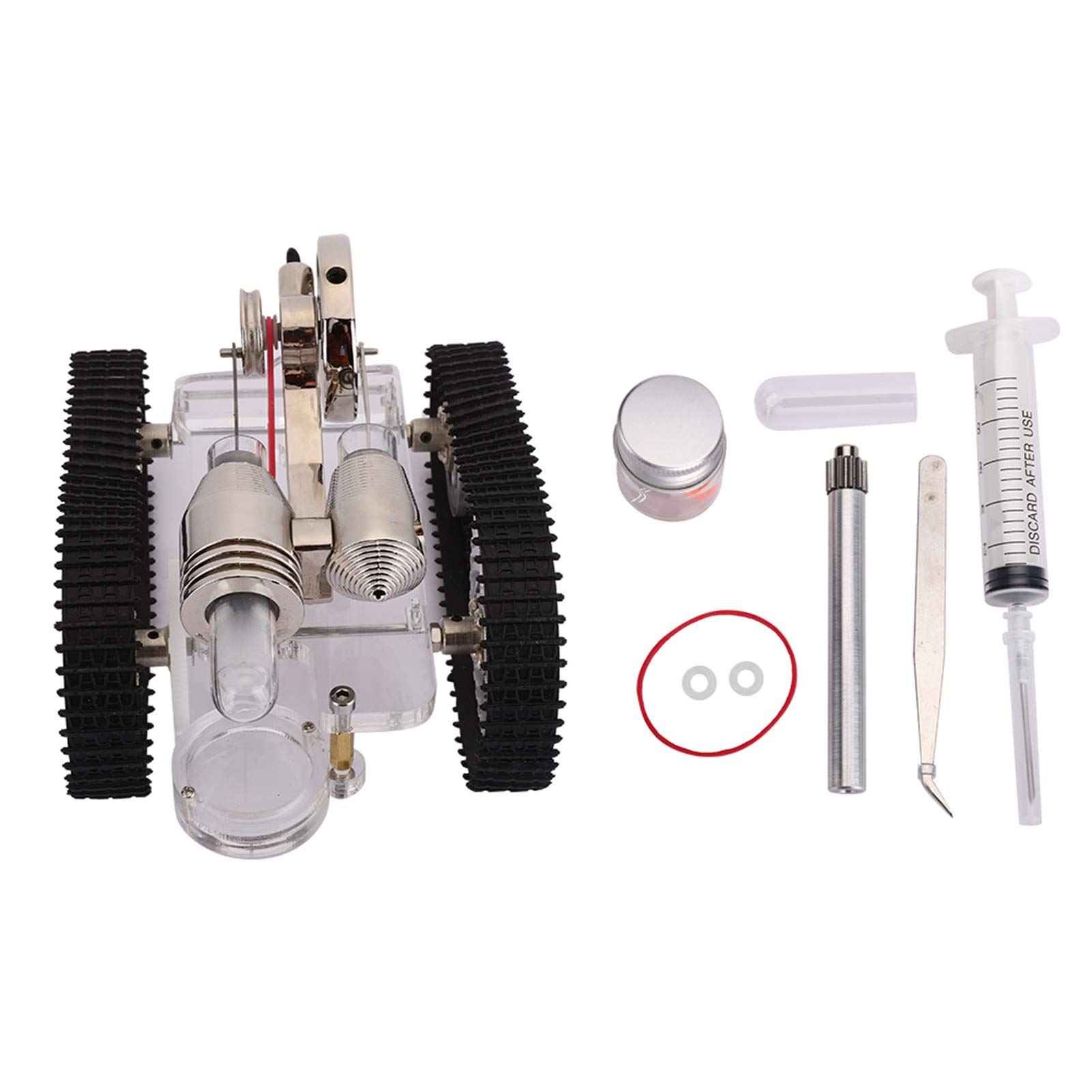 RIZGHWOY Modelo de Motor Stirling Educational Toy Exquisite Física Ciencias Kit de Motor de Energía para Ayudas para Enseñar