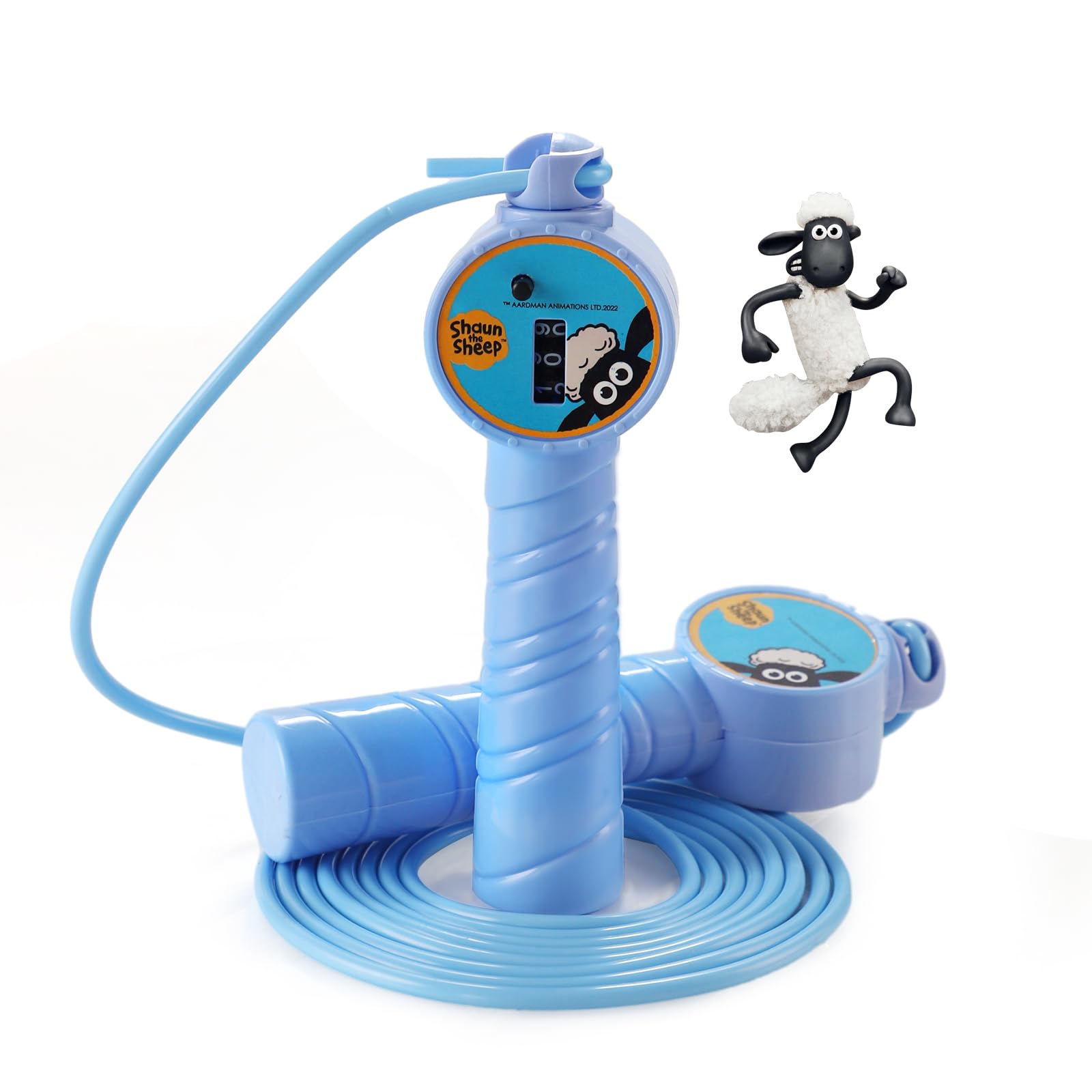 Jump Rope for Kids, 8.7ft Adjustable Shaun the Sheep Jumping Rope with Counter and Slip-proof Handle for Boys and Girls Fitness Outdoor Exercise Skipping Rope