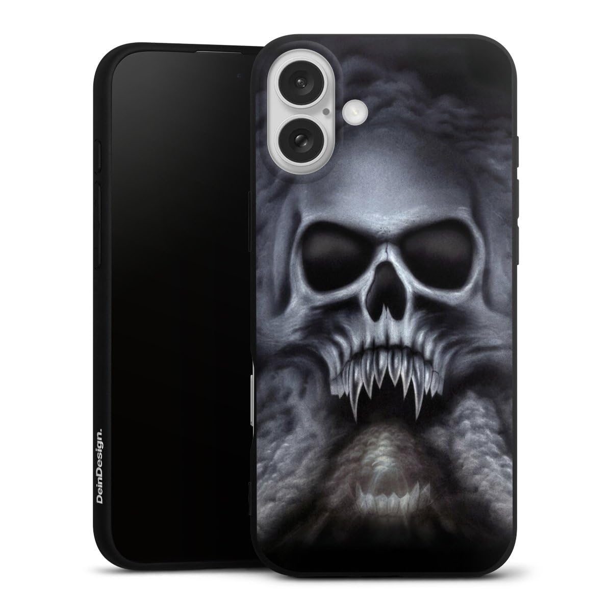 Coque iPhone 16 Plus DeinDesign silicone souple étui crâne tête de mort