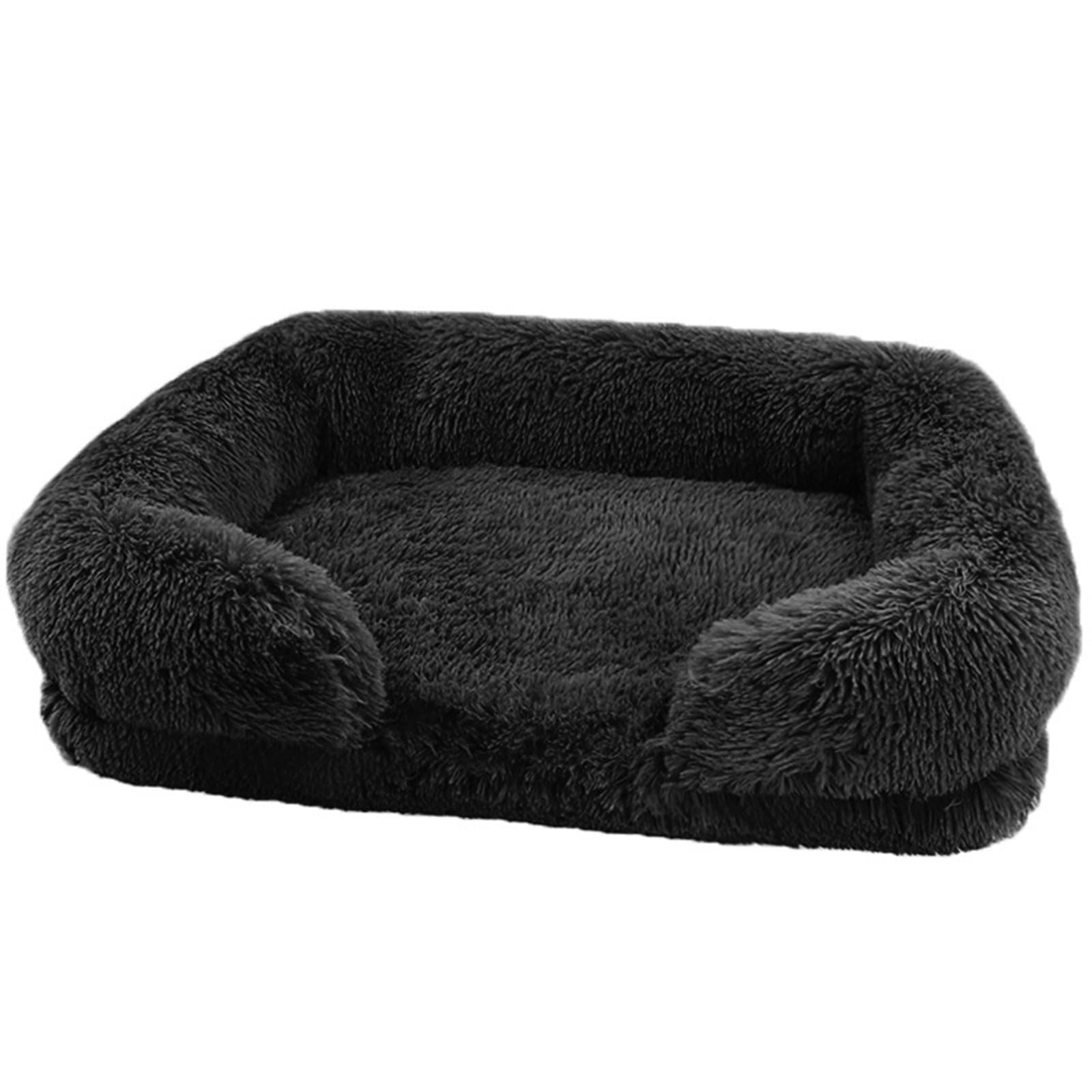 Coussin amovible doux et lit pour animal domestique avec base antidérapante