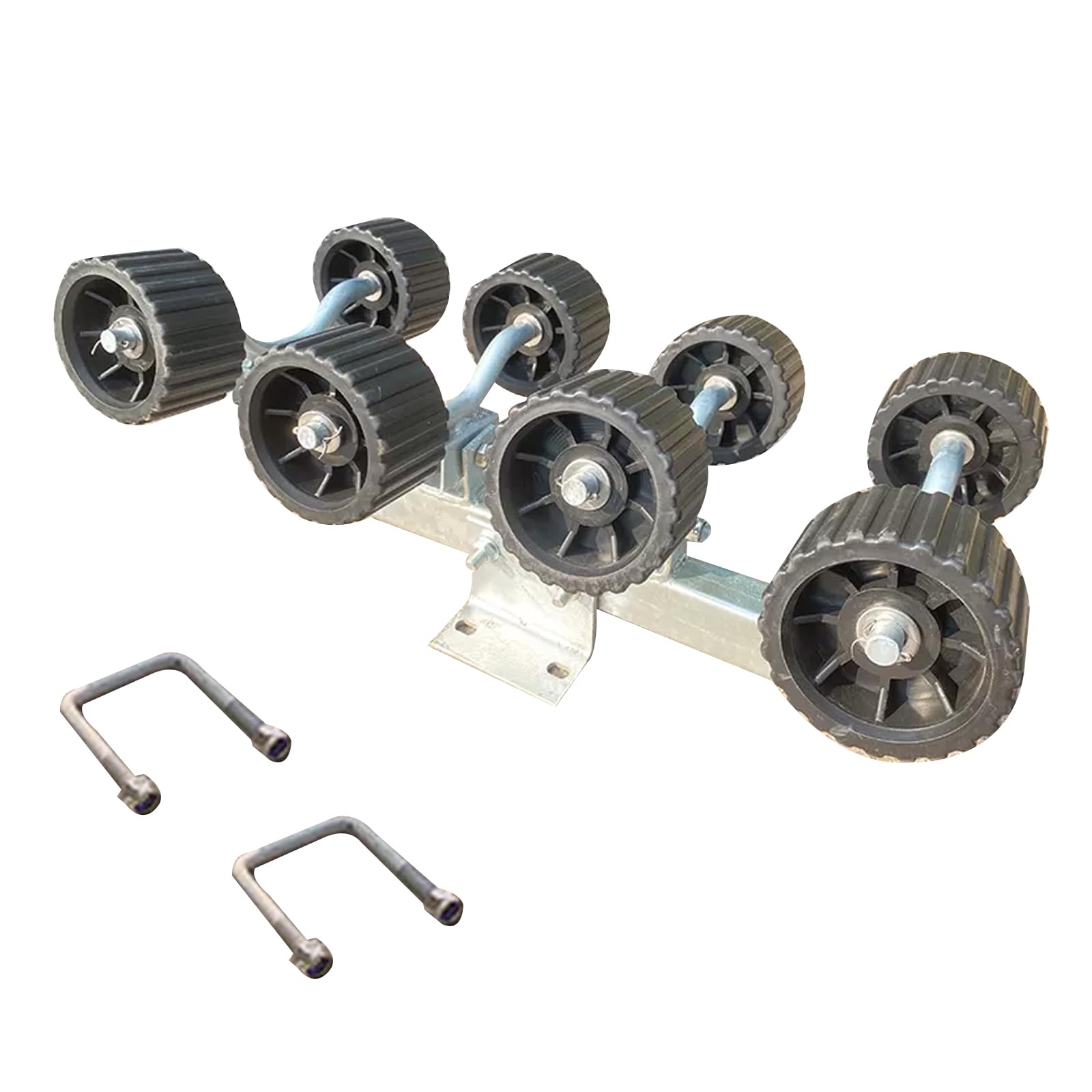 DPFCYBS 2-8Pcs Boat Trailer Roller Set Heavy Duty Wobble Roller For Boat Yacht Trailer(Size:D)