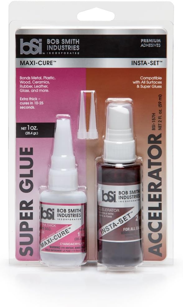 Bob Smith Industries BSI-157H Maxi Cure/Insta-Set Combo Pack (3 oz. Combined),Clear