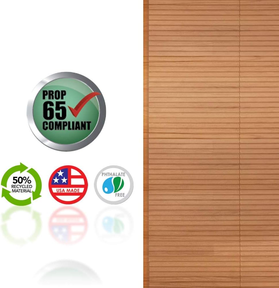 RESILIA - Clear Vinyl, Plastic Floor Runner/Protector for Hard Floors - Decorative, Dual Pad Pattern, (27 Inches Wide x 6 Feet Long), Made in The USA