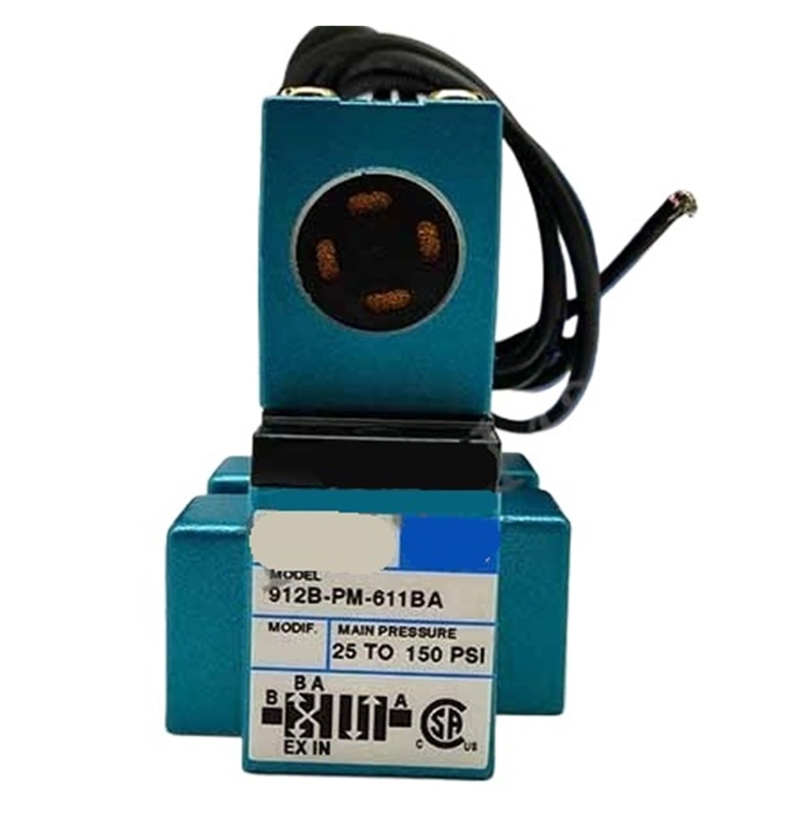 Électrovanne 912B-PM-611BA à haute étanchéité et commutation rapide pour circuits