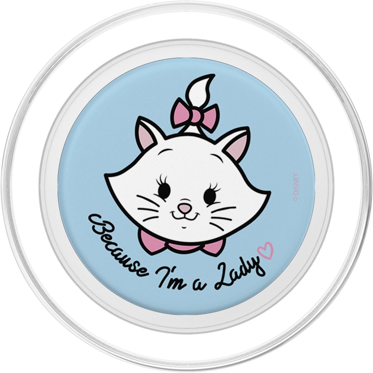 Disney Aristocats Marie Because I'm A Lady Doodle PopSockets MagSafe PopGrip for iPhone