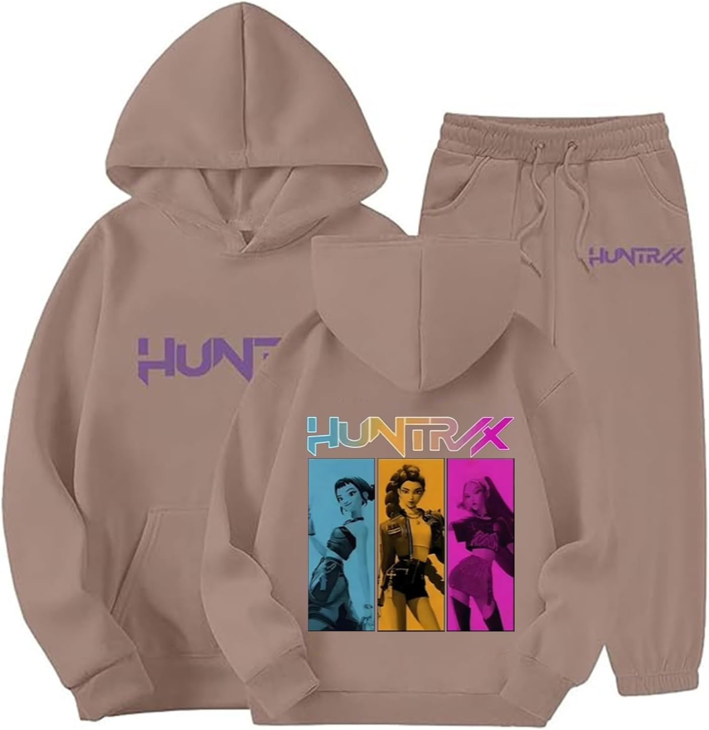 Ensemble 3 Pièces Oeko-tex 2 Bodies Imprimés Manches Longues Et Pantalon Miniman Rose Pale P787343c787344