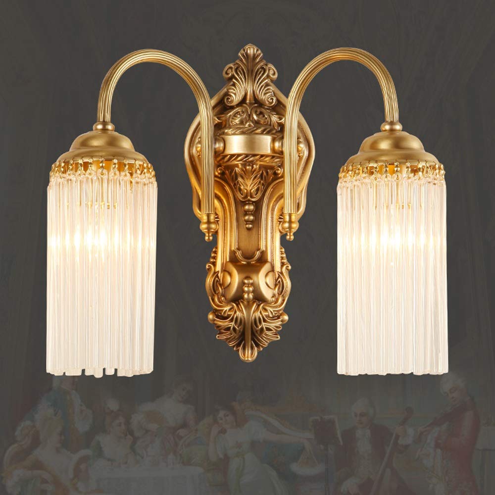 Lampada da parete Villa Sconce di lusso moderna in cristallo Apparecchi in ottone Illuminazione Camera Art Decor Sala pranzo Corridoio Living Hotel Decorazione apparecchio
