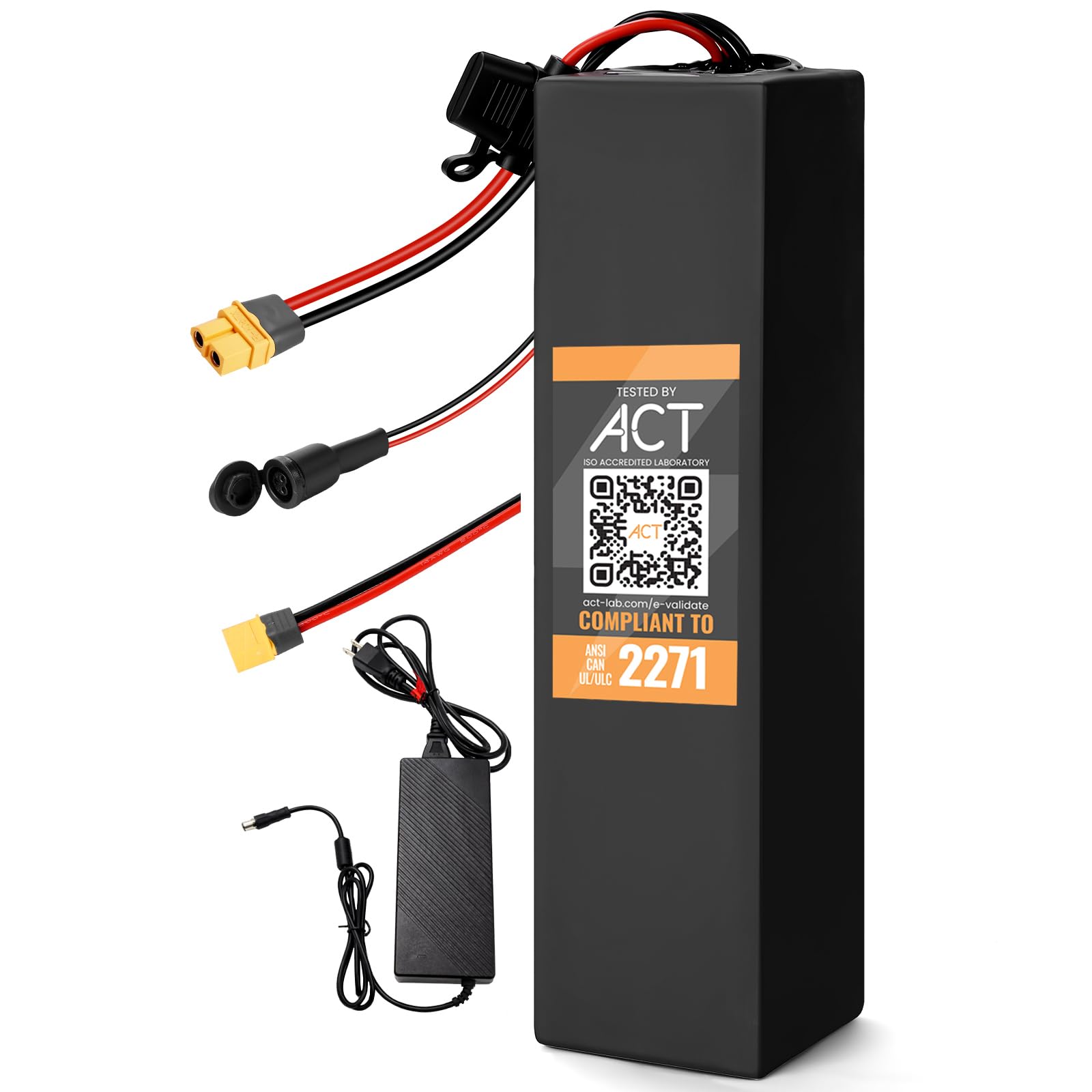 Ebike Battery 48V 10.6Ah Samsungcell fit 250W-1000W Motor E-bike, Scooter