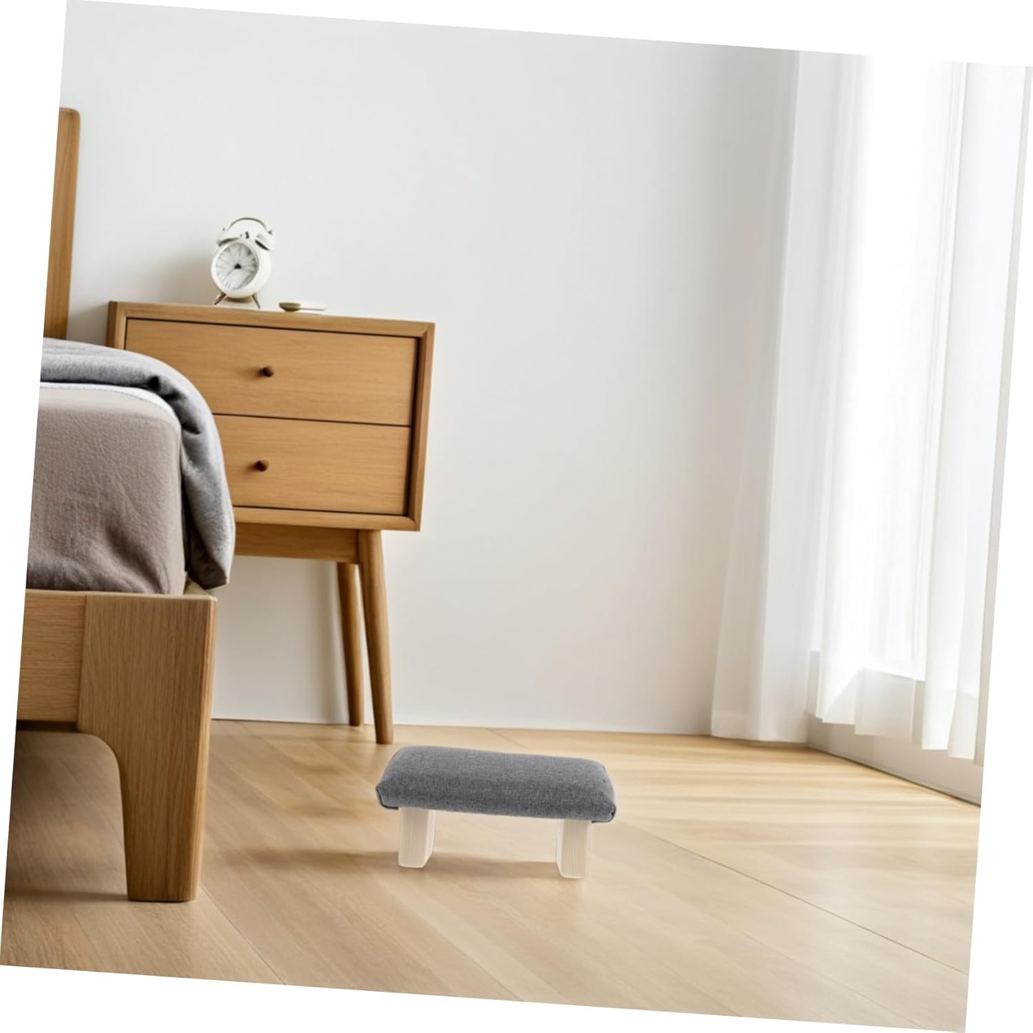 Ergonomic Wooden Kneeling Bench Stool for Posture Deep Natural Aesthetic for Yoga Room and Reading Space Concentration and Productivity