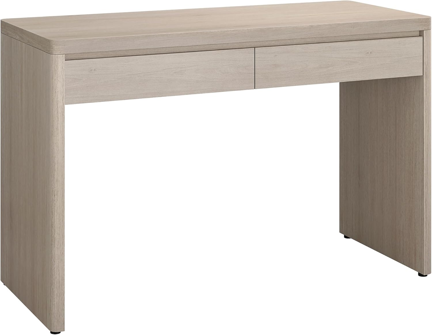 Henn&Hart 48" Modern Rectangular Wooden Home Office Desk Computer Desk Writing Table with 2 Storage Drawers for Home Office, Beech White