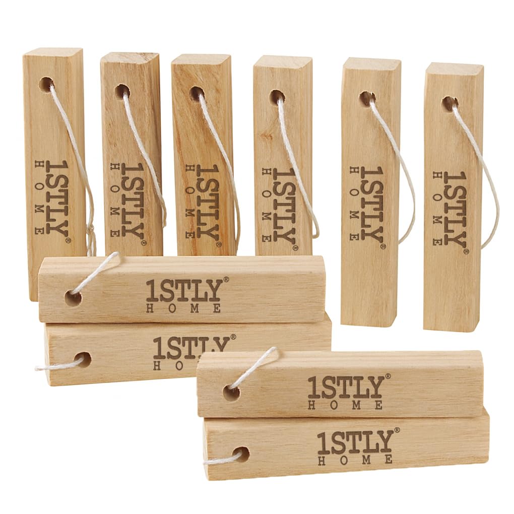 1STLY Kiln-Dried Camphor Wood Moth Insect Repellent Sticks – 10 sticks – Natural Chemical Free