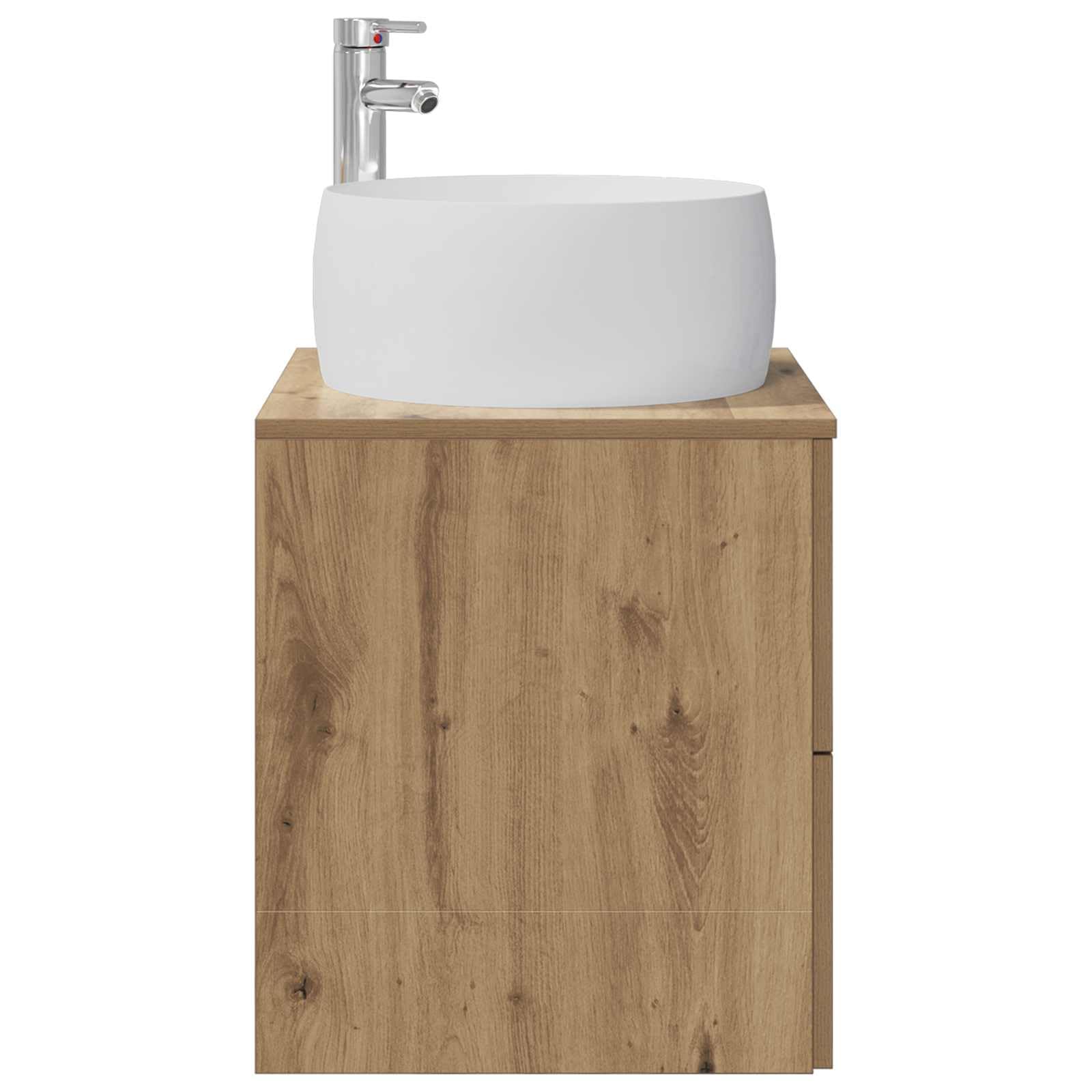 Mobile Lavabo Sospeso Rovere Artigianale 49,5x44,5x66 cm
