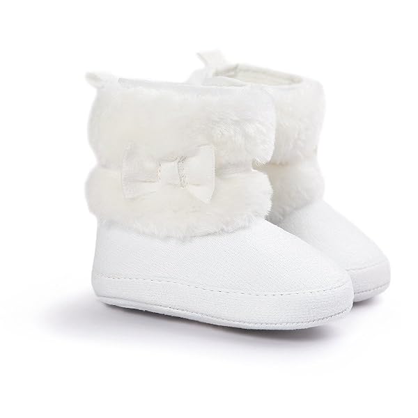 LIVEBOX Prewalker Toddler Boots Premium Soft Anti-Slip Sole Warm Winter Boots for Infant Baby Girls