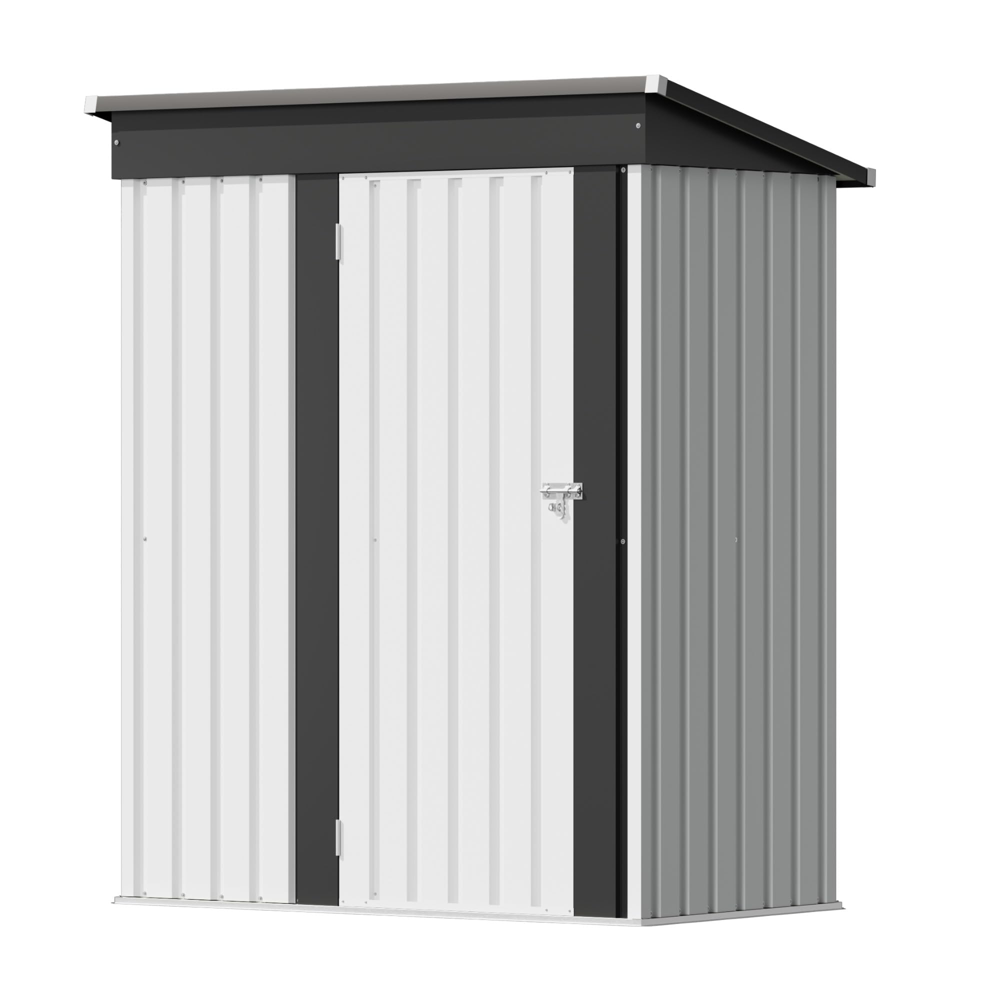 Amazon.com : Flamaker 5x3 FT Storage Shed Waterproof Metal Garden