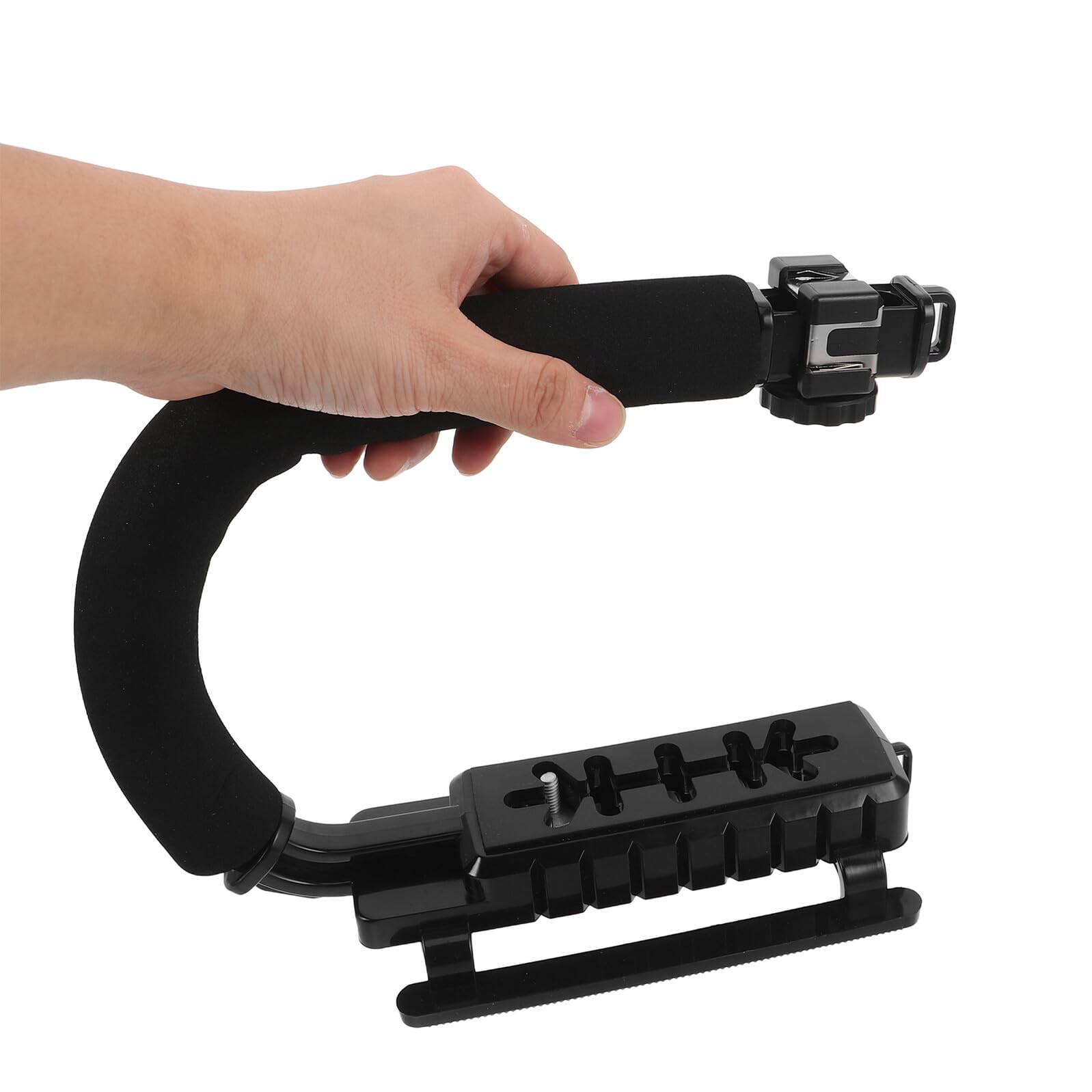 Ipetboom Stabilizzatore Manuale per Telecamera Supporto Stabilizzatore per Videocamera Impugnatura Stabilizzatrice Portatile per Smartphone e Dv Kit con Vite Lunga per Registrazione Video S