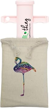 Bug Bite Thing Suction Tool and Travel Bag Combo Rainbow Flamingo, 1-Pack, Pink
