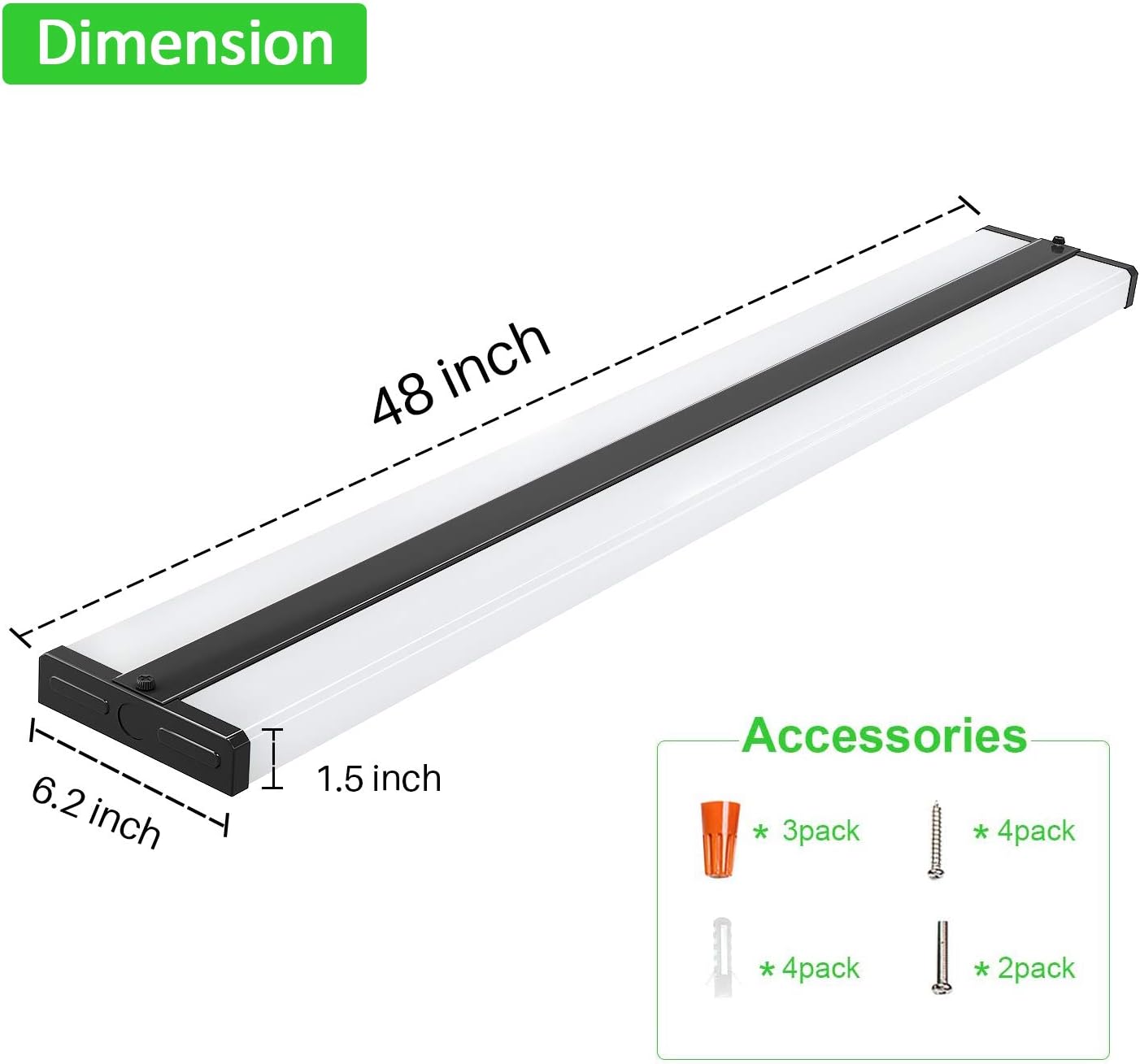 Exсluѕіvе Dіѕсоunt 🔥 Tycholite 4FT LED Wraparound 50W 5500lm LED Light Fixtures Ceiling Mount, 4000K Neutral White, 4 Foot LED Shop Lights for Garage, Kitchen, Utility Room, Office, Fluorescent Version Replacement 6 Pack