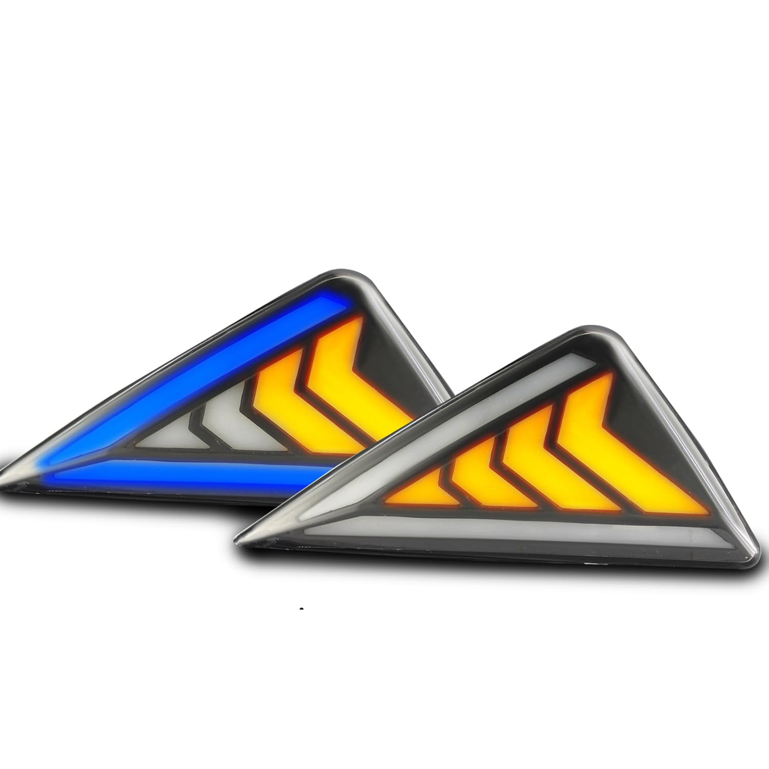 OTOROYS Triangle Flush Mount LED Waterproof Daytime Running Light Turn Signals Motorbike Blinker Flashing Turning Light-image-49